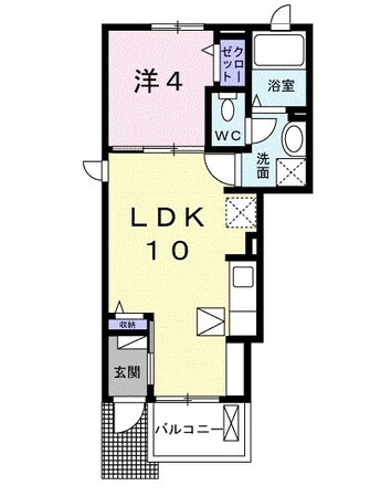 グランクレールAの物件間取画像